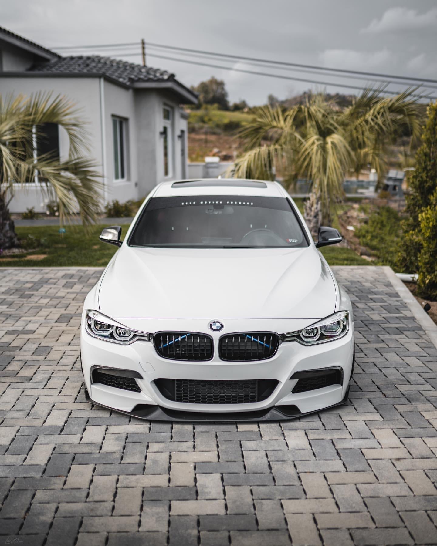 MStyle 1 piece carbon front splitter for all F30/31 pre LCI se models