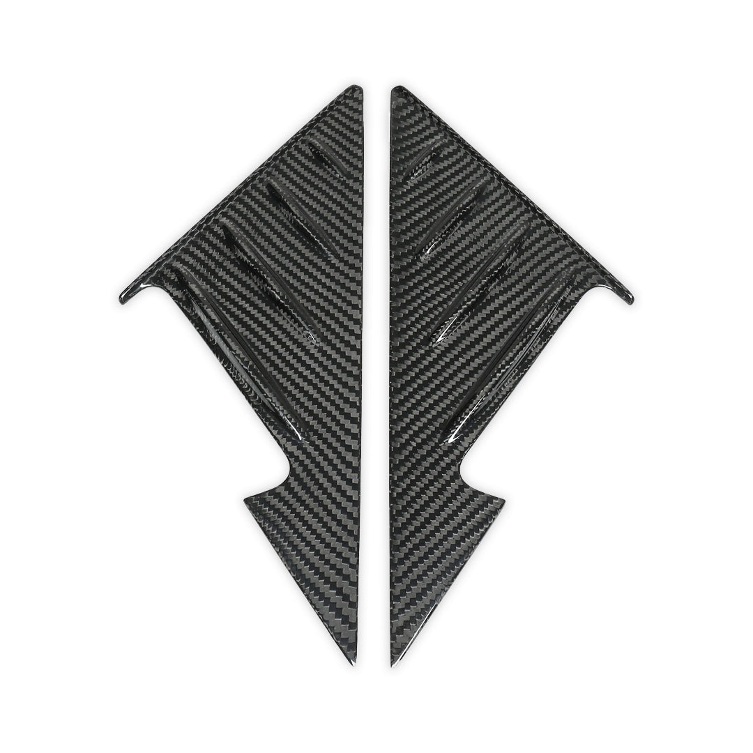 Carbon Fiber A-pillar Triangle Cover Trim Set - BMW G42 2 Series & G87 M2