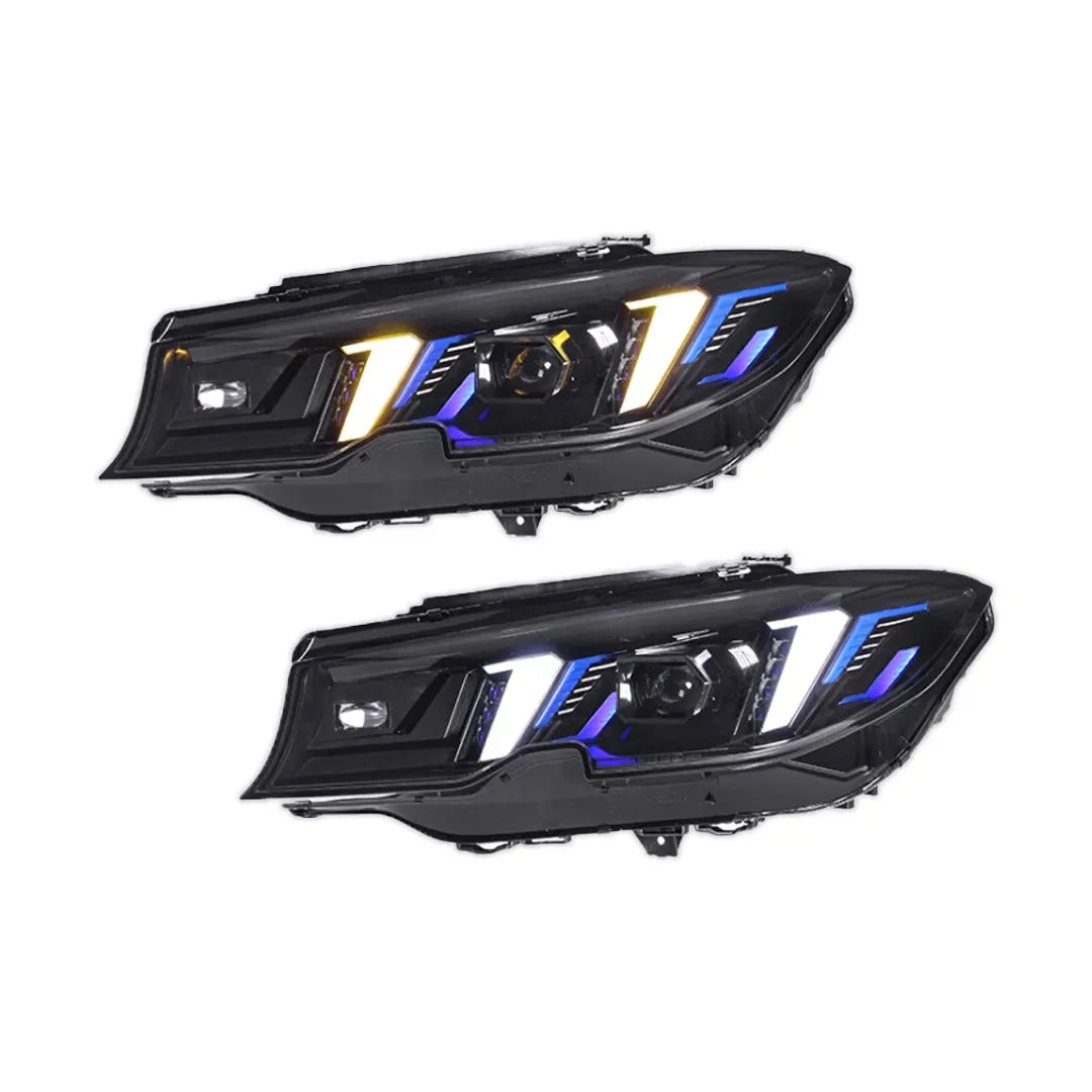 2025 LCI Style LED Headlight With Duo Color DRL - BMW G20 3 Series