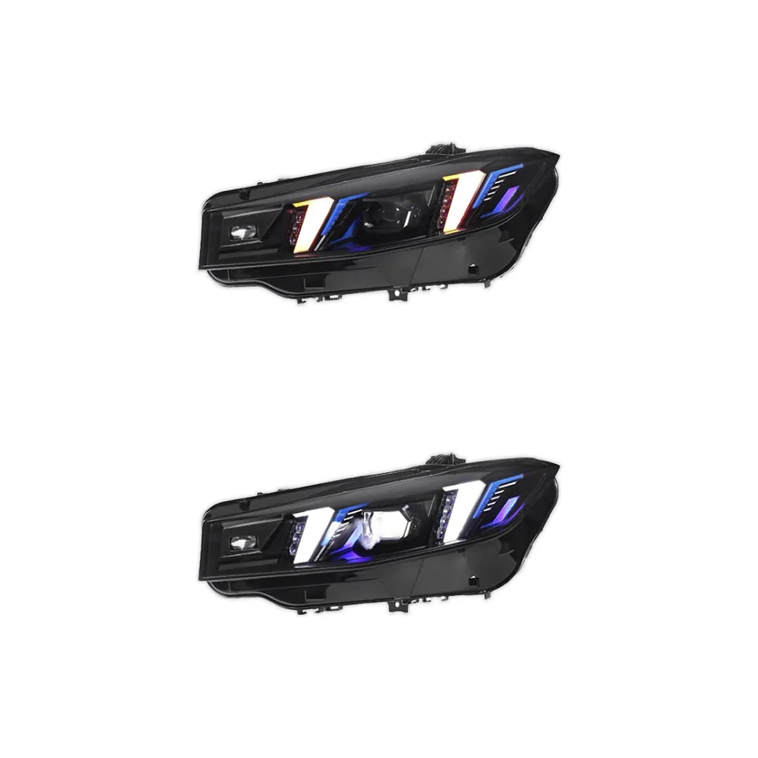 2025 LCI Style LED Headlight With Duo Color DRL - BMW G20 3 Series