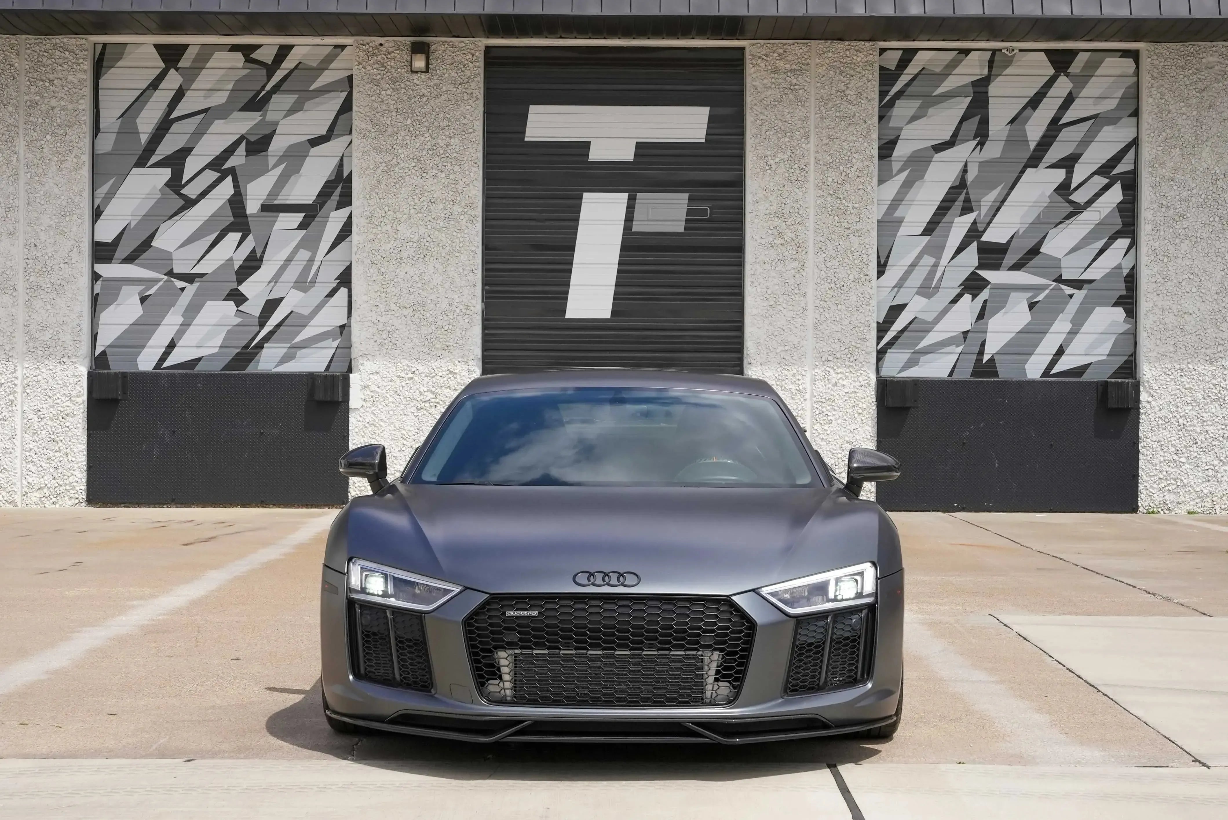 3 Piece Style Carbon Fiber Front Lip - Audi R8 V10 Gen 2