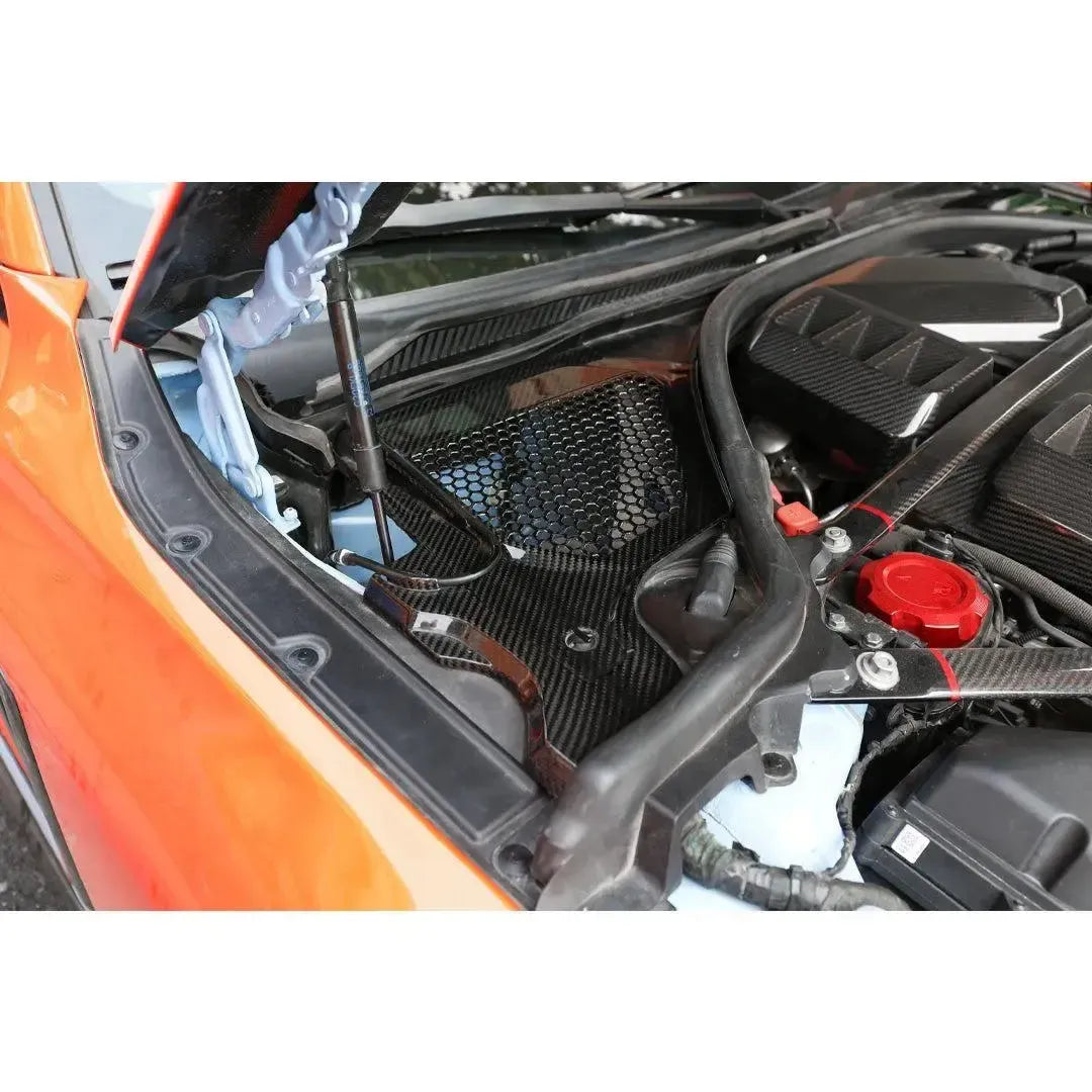 Carbon Fiber Top Corner Engine Bay Cover Set - BMW G80 M3 & G82/G83 M4