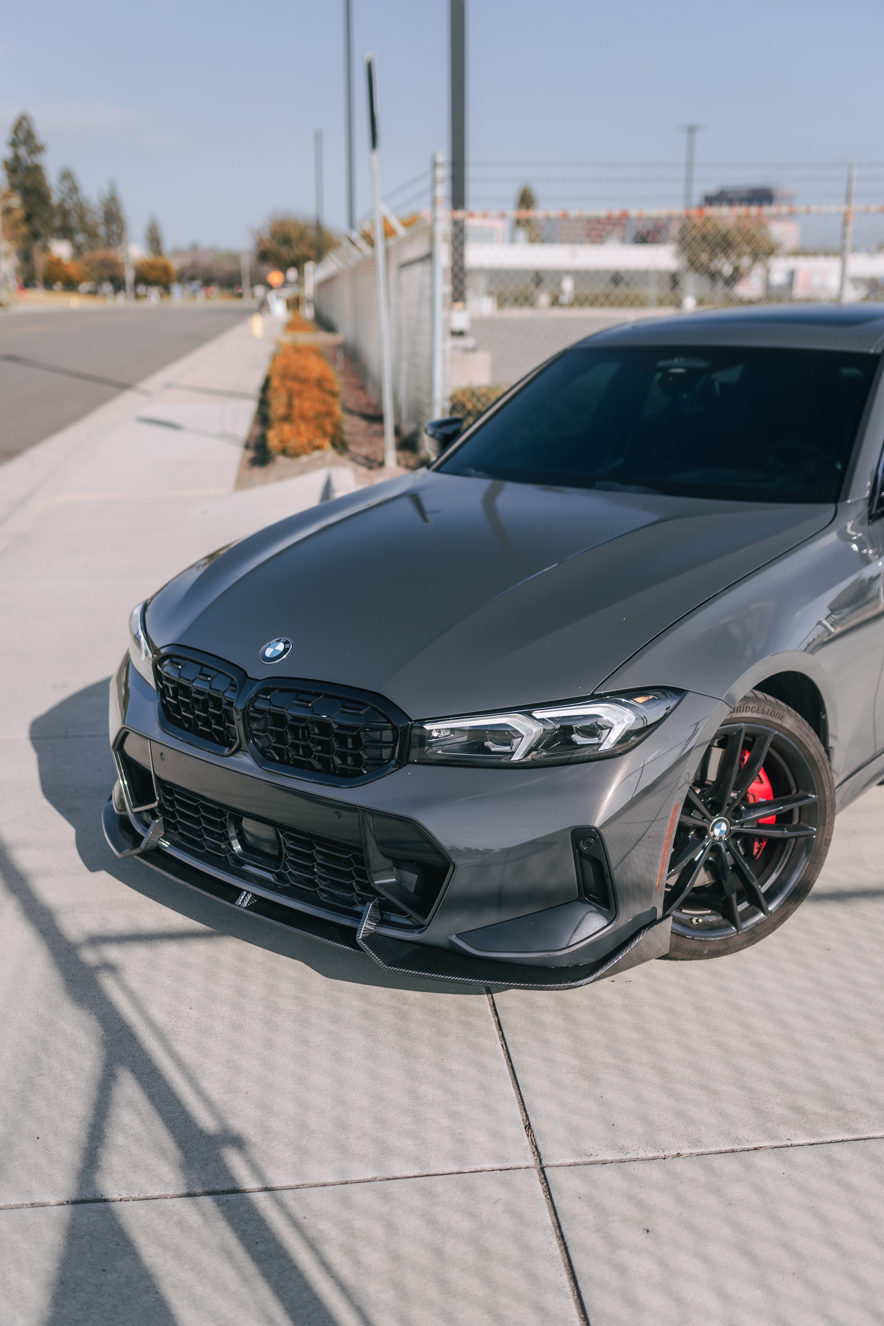 AD Style Carbon Fiber Front Lip - BMW G20 3 Series LCI