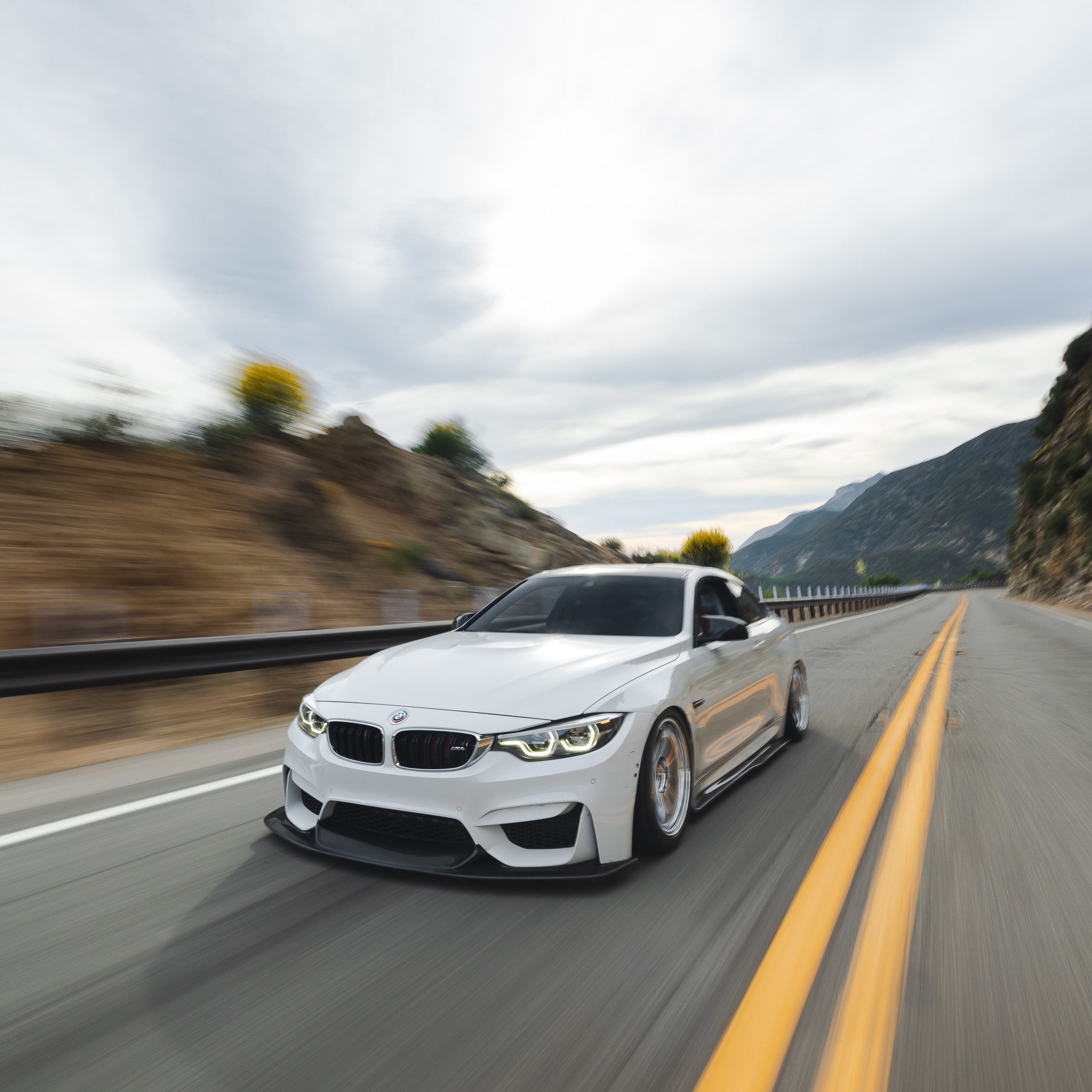 Laptor Style Carbon Fiber Front Lip - BMW F80 M3 & F82/F83 M4
