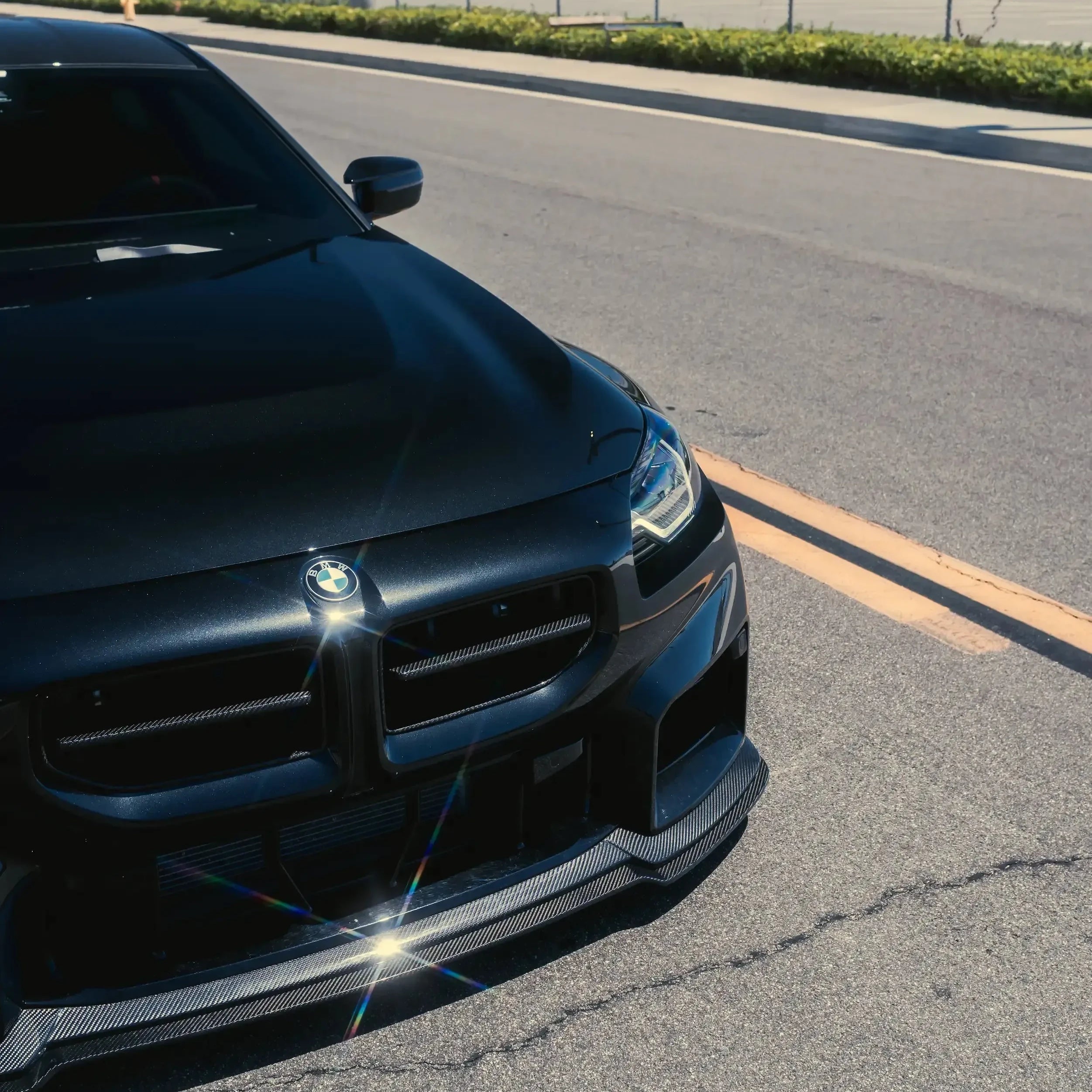 AN Adjustable Style Carbon Fiber Front Lip - BMW G87 M2