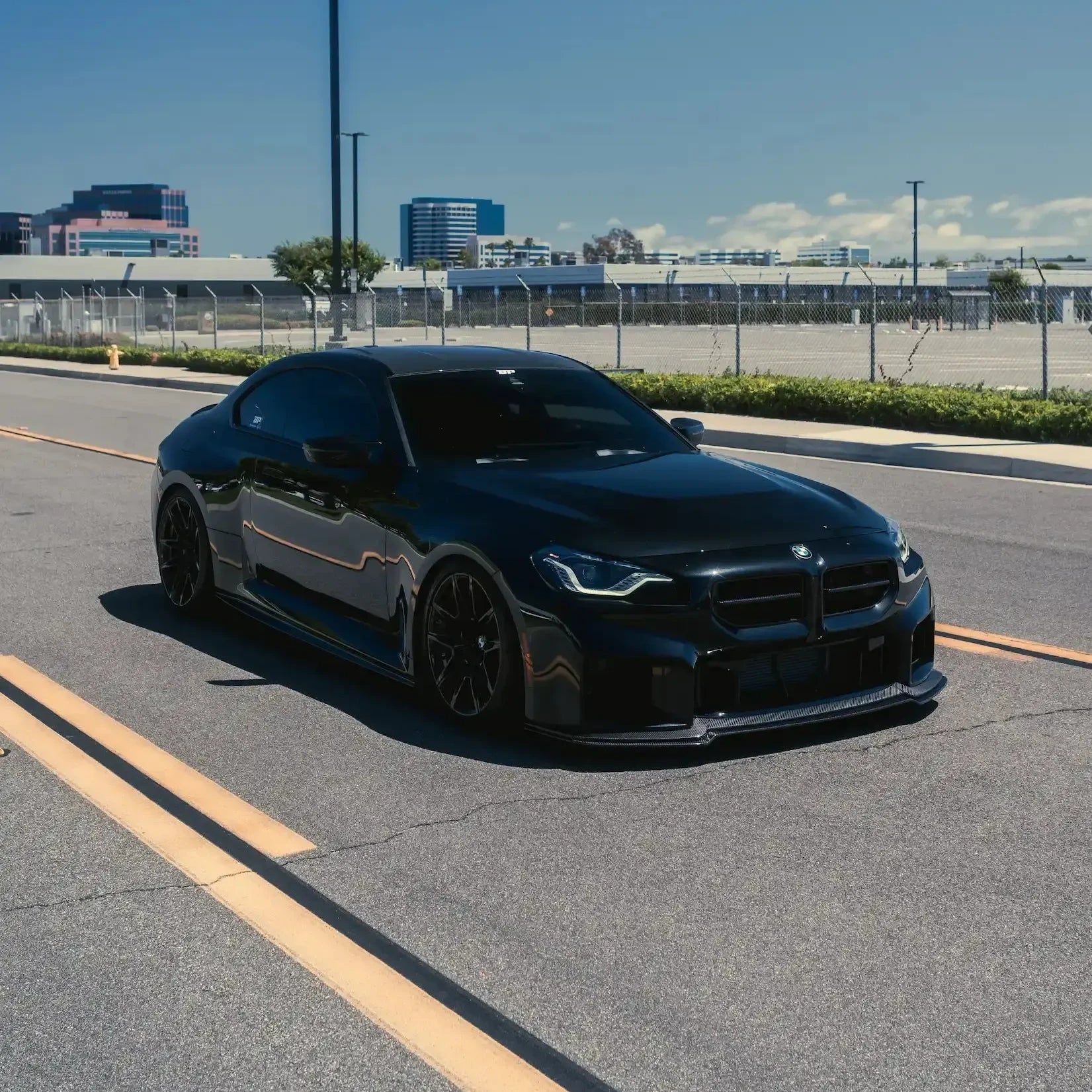 AN Adjustable Style Carbon Fiber Front Lip - BMW G87 M2