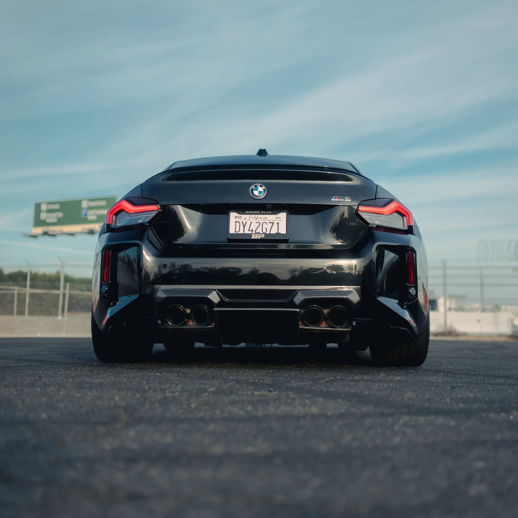 AN Style Carbon Fiber Rear Diffuser - BMW G87 M2