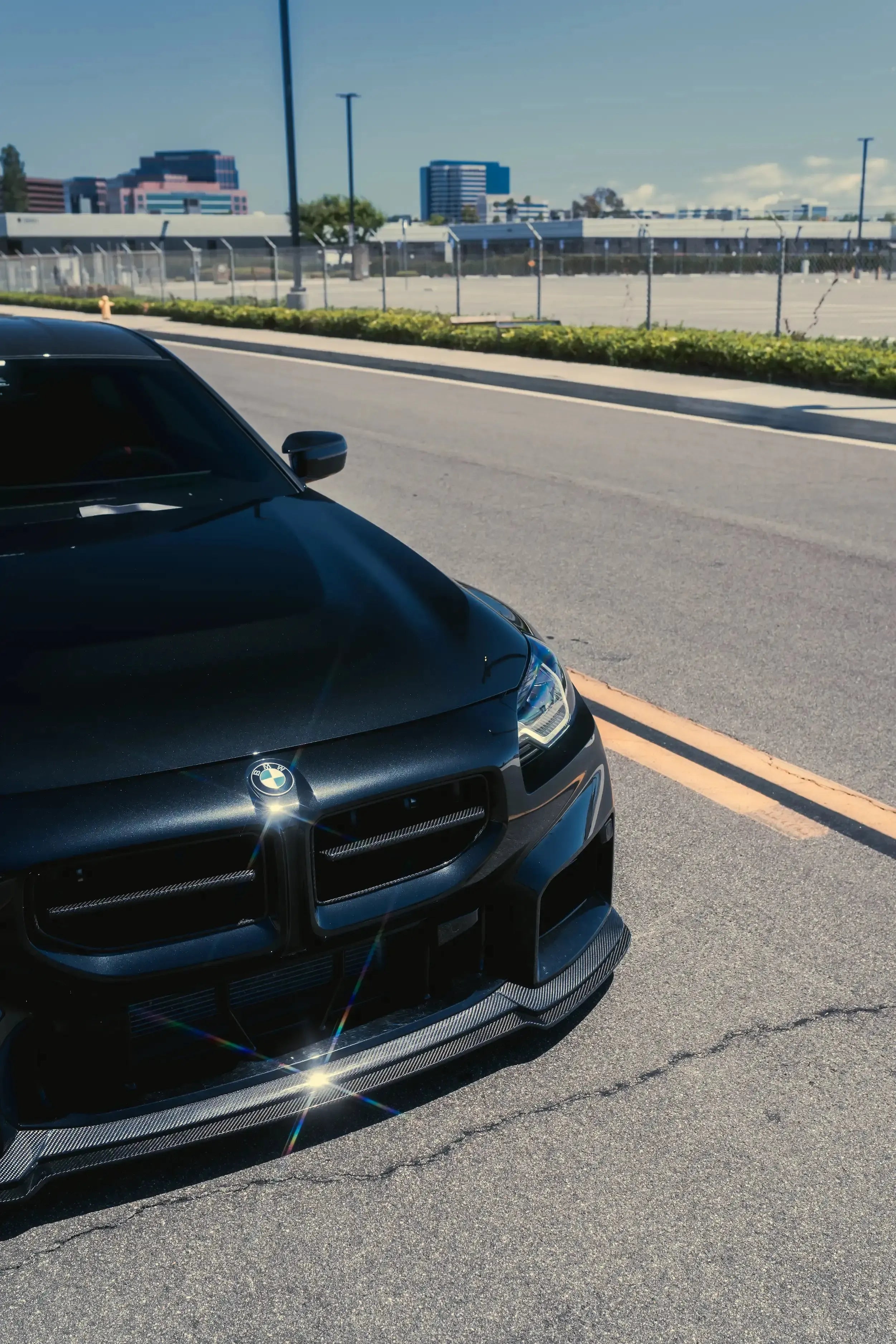 Alpha N Adjustable Style Carbon Fiber Front Lip - BMW G87 M2