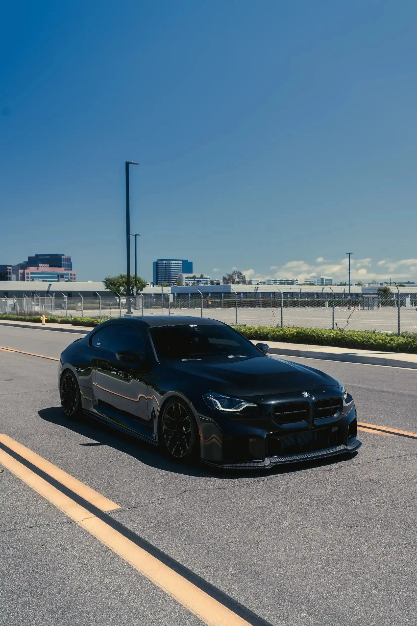 Alpha N Adjustable Style Carbon Fiber Front Lip - BMW G87 M2
