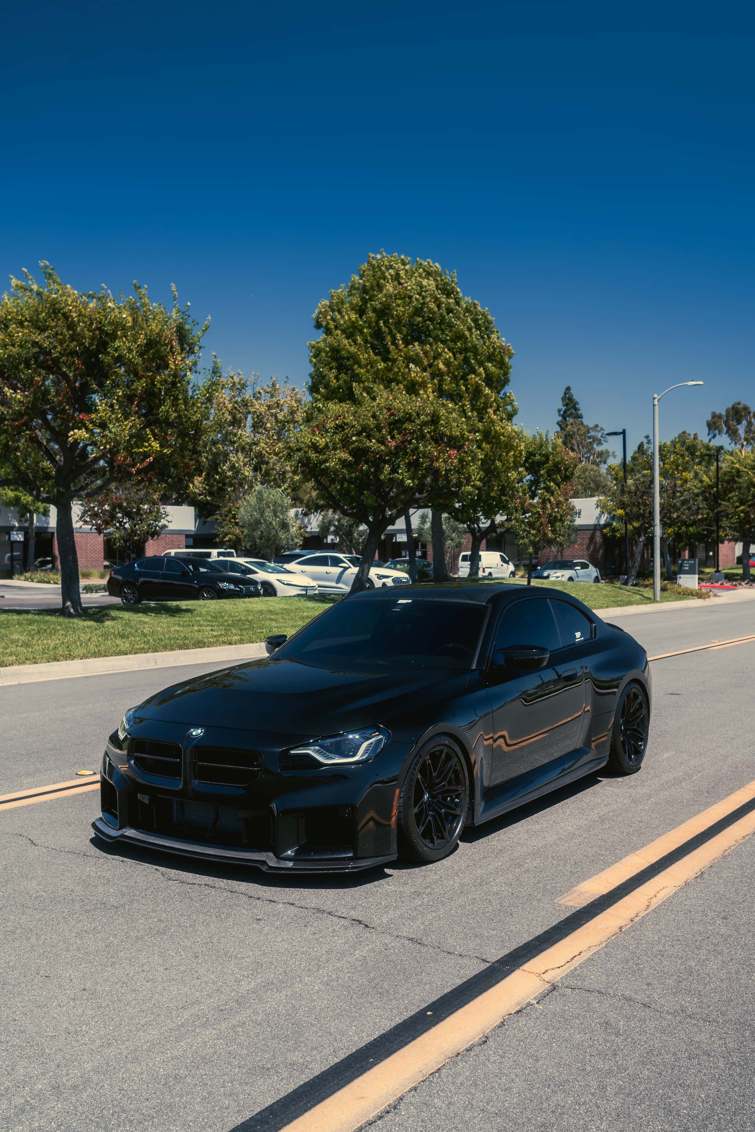 Alpha N Adjustable Style Carbon Fiber Front Lip - BMW G87 M2