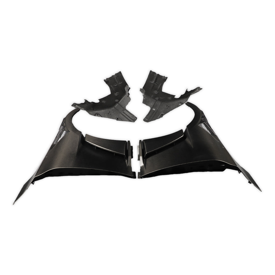 Alpha N Style Carbon Fiber Front Fender With Liner - BMW G87 M2