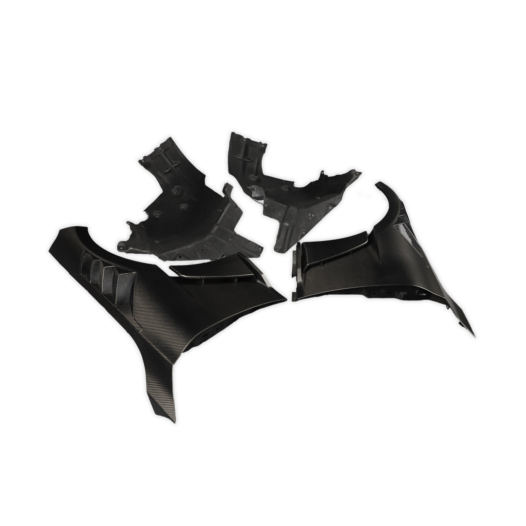 Alpha N Style Carbon Fiber Front Fender With Liner - BMW G87 M2