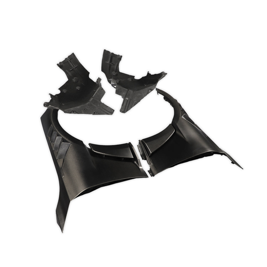 Alpha N Style Carbon Fiber Front Fender With Liner - BMW G87 M2