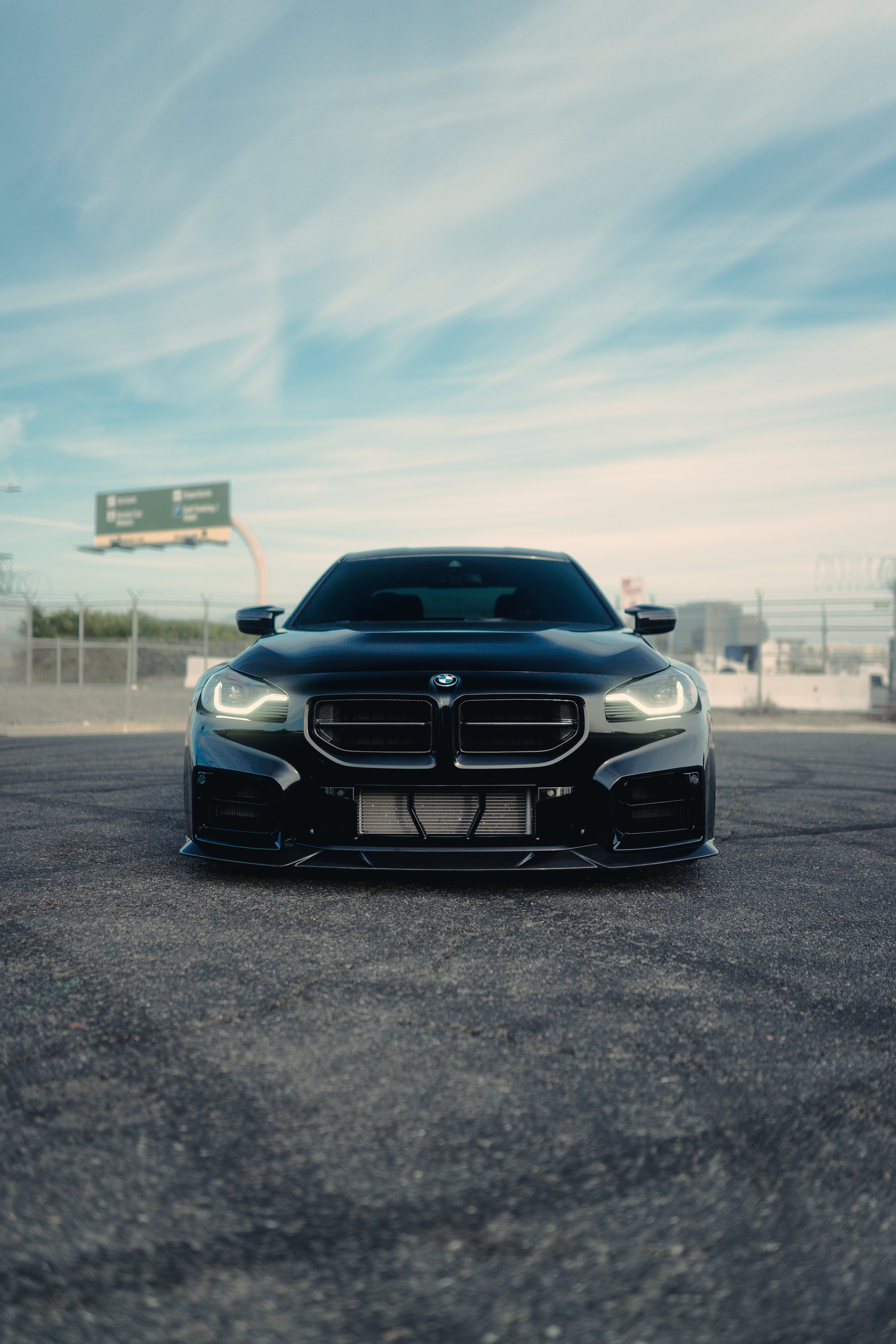 Alpha N Style Carbon Fiber Front Grilles - BMW G87 M2
