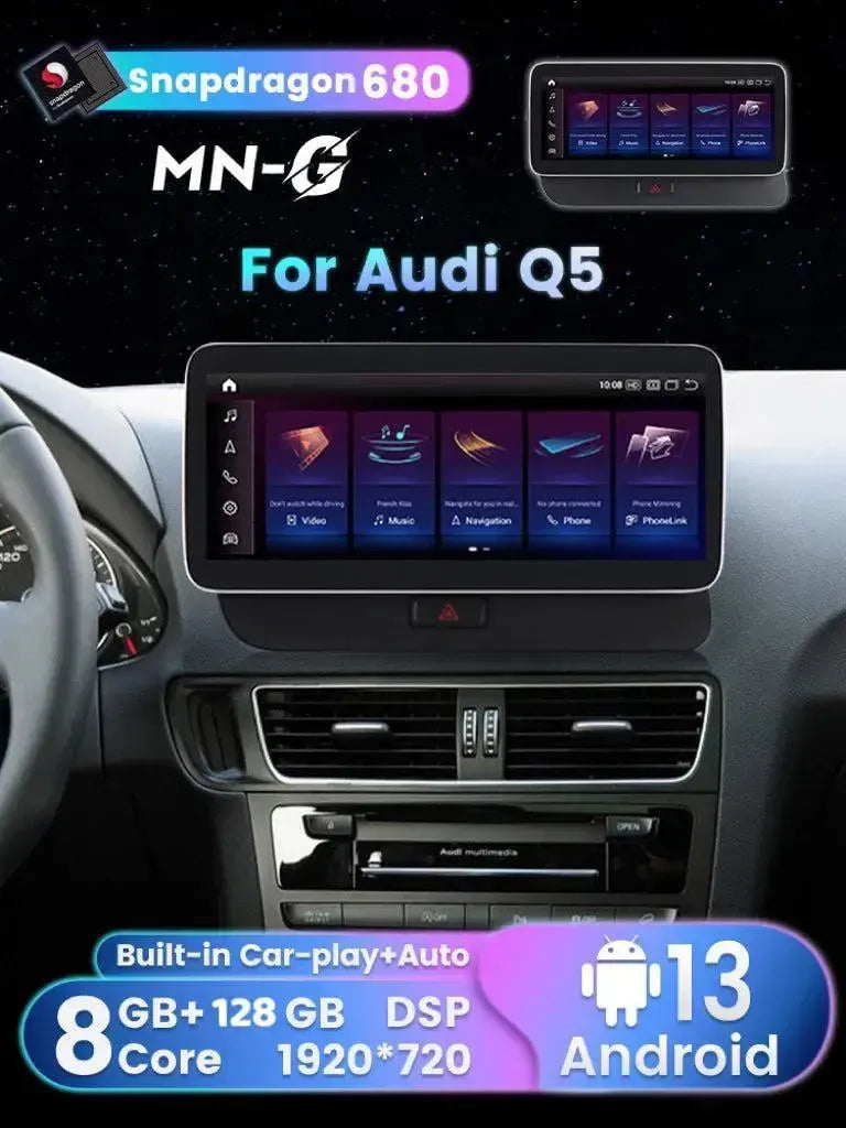Apple CarPlay & Android Auto Android Screen Upgrade – 2009- 2018 Audi Q5