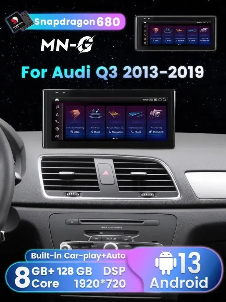 Apple CarPlay & Android Auto Android Screen Upgrade – 2013-2018 Audi Q3