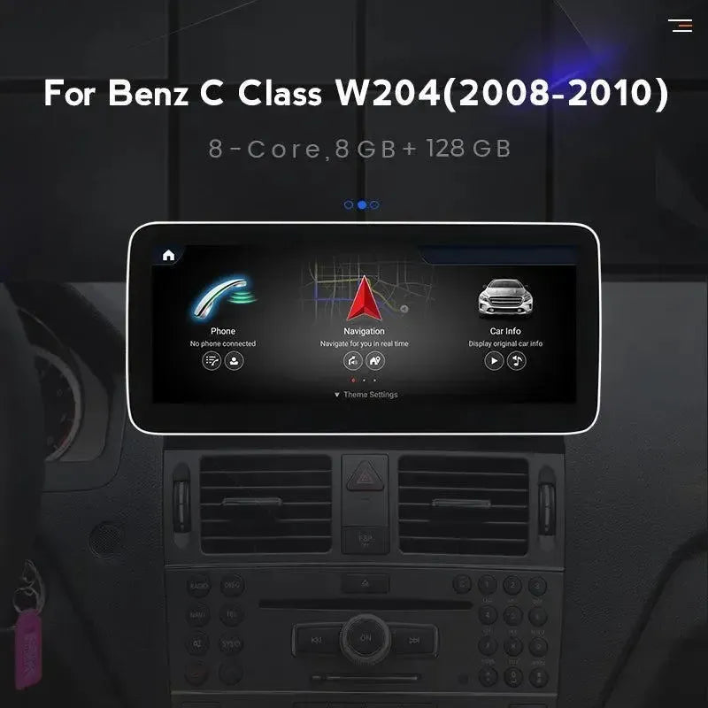 Apple CarPlay & Android Auto Android Screen Upgrade - Mercedes Benz C Class W204/S204