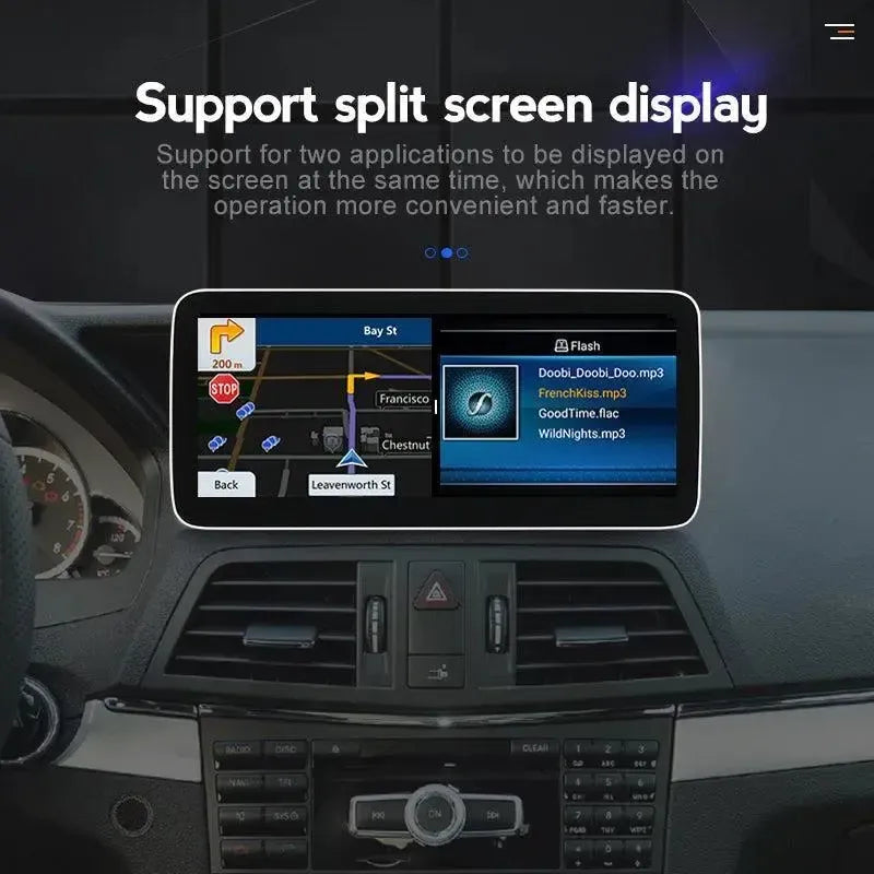 Apple CarPlay & Android Auto Android Screen Upgrade - Mercedes Benz E Class Coupe C207 A207