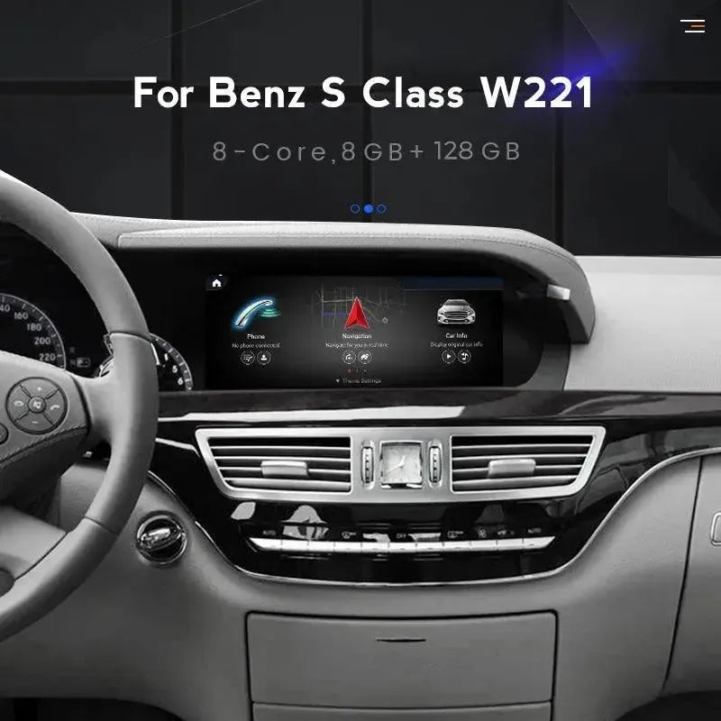 Apple CarPlay & Android Auto Android Screen Upgrade - Mercedes Benz S Class W221