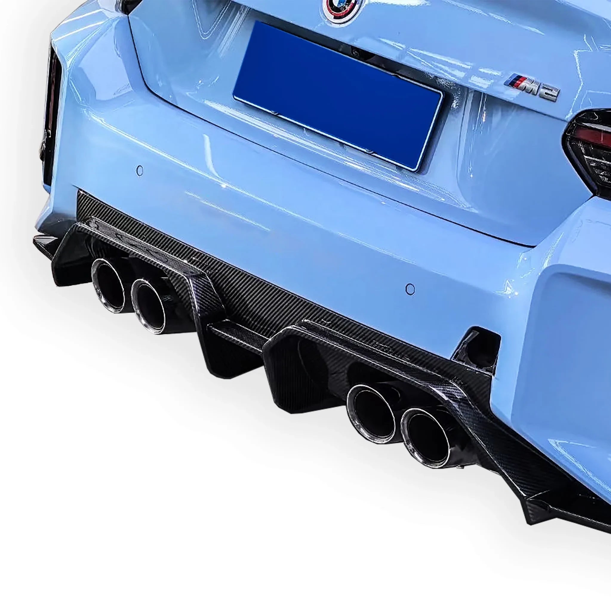 BP Design Carbon Fiber Rear Diffuser V2 - BMW G87 M2