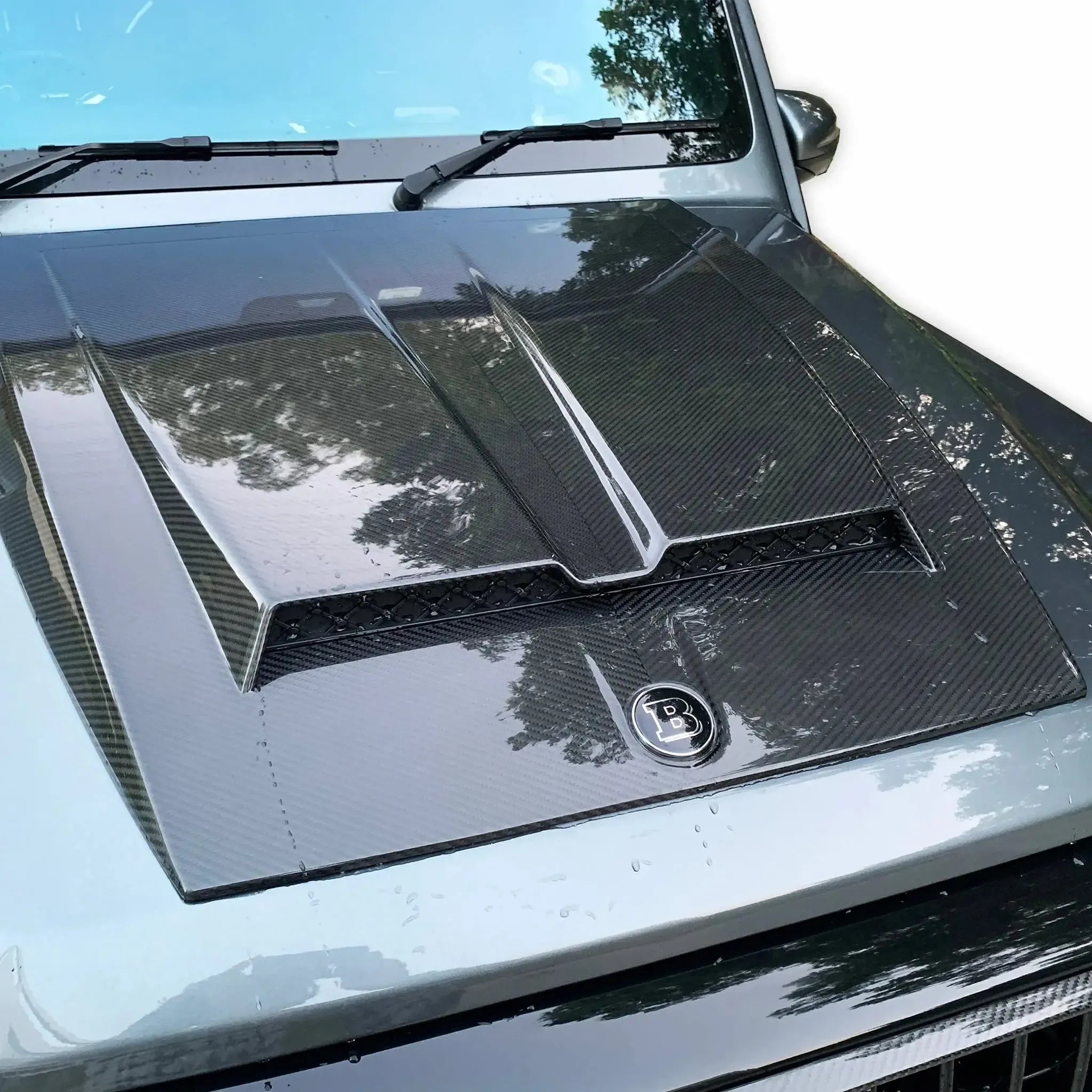 BRB G900 Style Carbon Fiber Engine Hood - G Wagon W464 G350 & G500 & G63