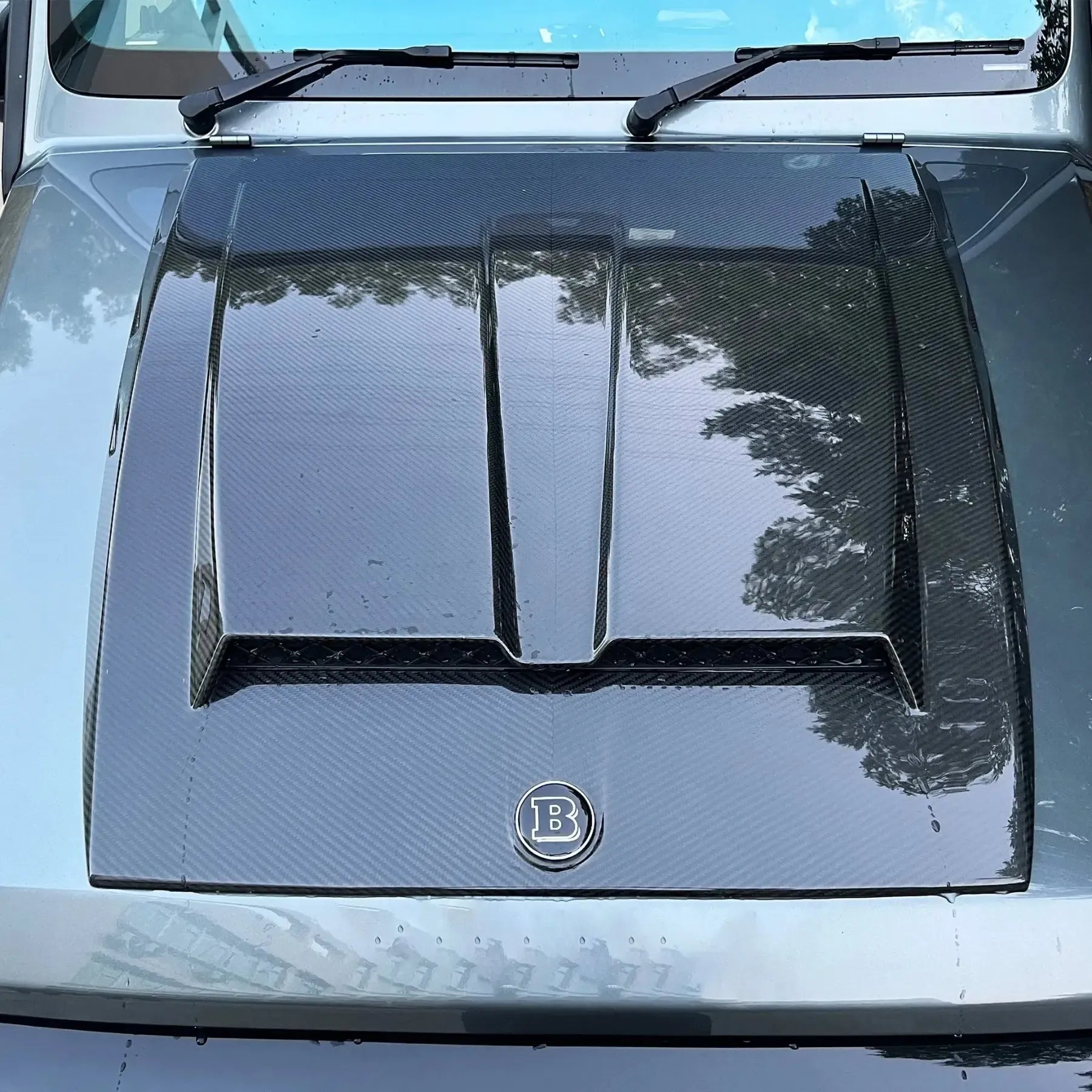 BRB G900 Style Carbon Fiber Engine Hood - G Wagon W464 G350 & G500 & G63