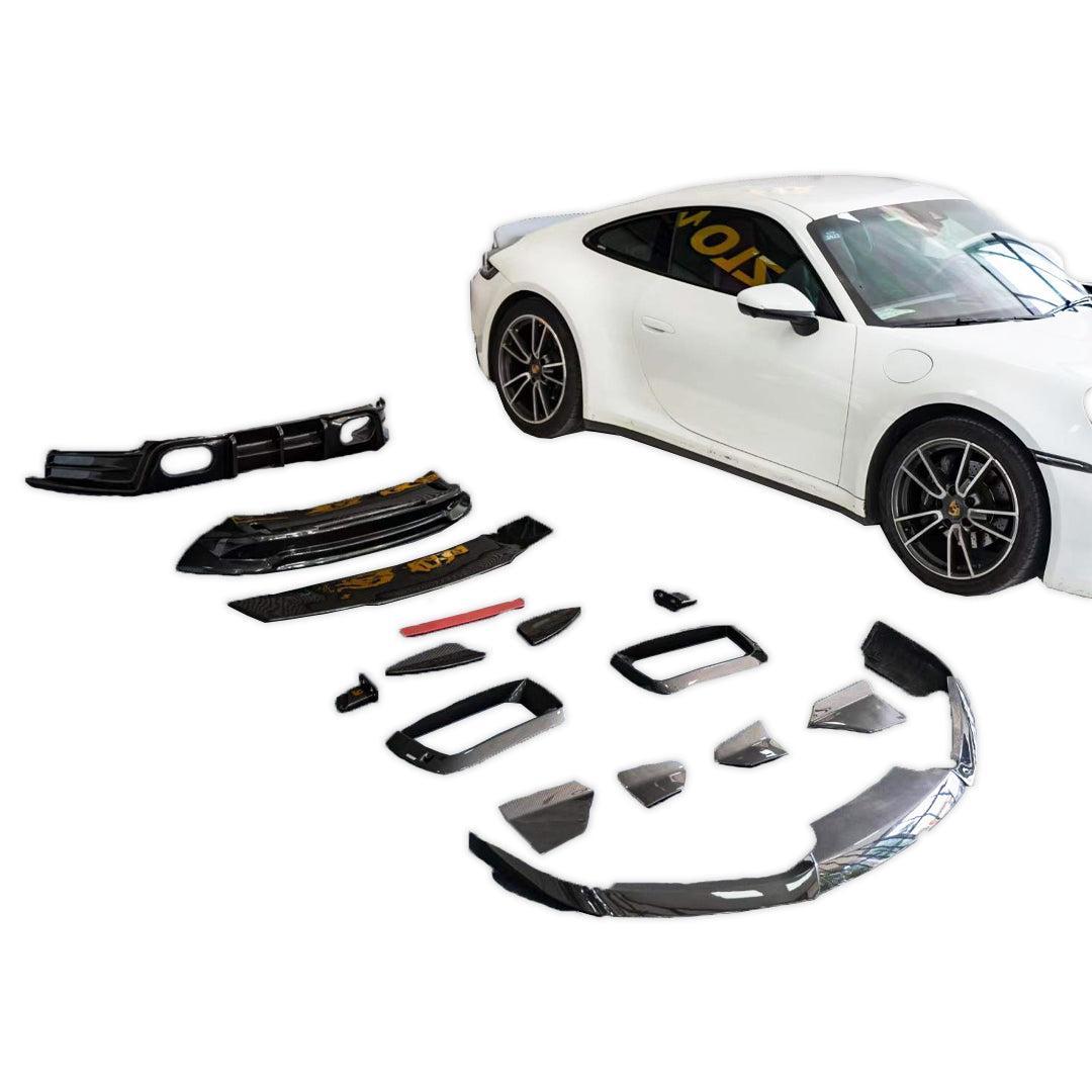 BRB Style Carbon Fiber Side Skirt Trim - Porsche 992.1 911 Carrera & Carrera S