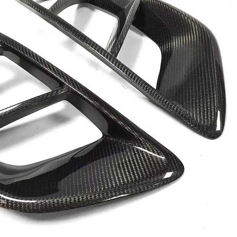 BRS Style Carbon Fiber Front Air Vent Trims - Mercedes Benz W205 C Class