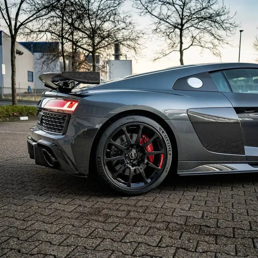 Carbon Fiber Rear Bumper Splitters - Audi R8 V10 Gen 2 Facelift