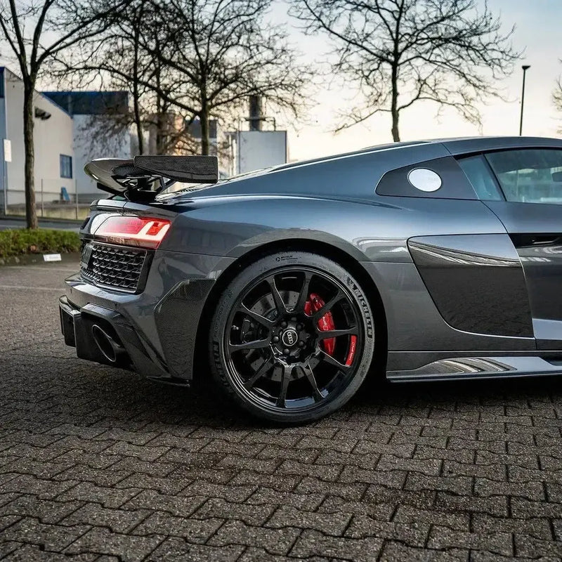 Carbon Fiber Rear Bumper Splitters - Audi R8 V10 Gen 2 Facelift