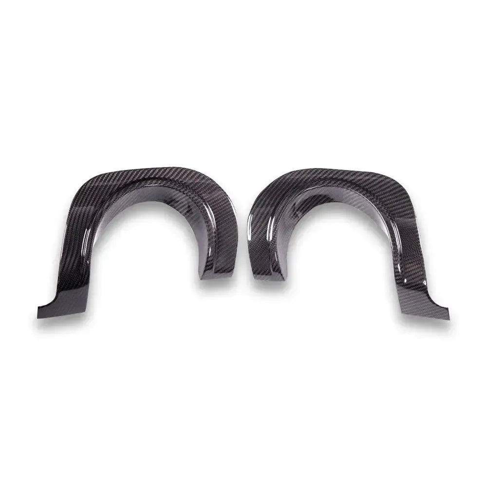 Carbon Fiber Exhaust Shields - Toyota A90 Supra
