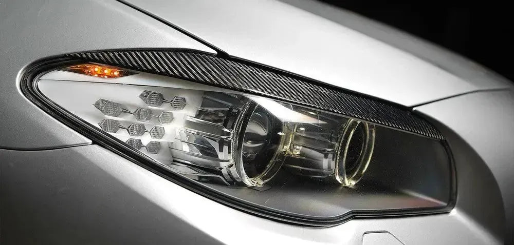 Carbon Fiber Eyelid Headlight Trim - BMW F10 M5 & 5 Series