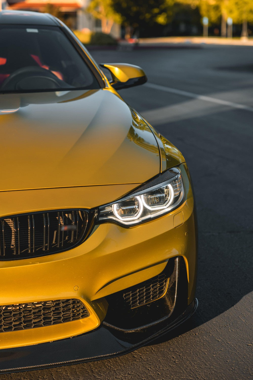 Carbon Fiber Eyelid Headlight Trim - BMW F80 M3 & F82 / F83 M4