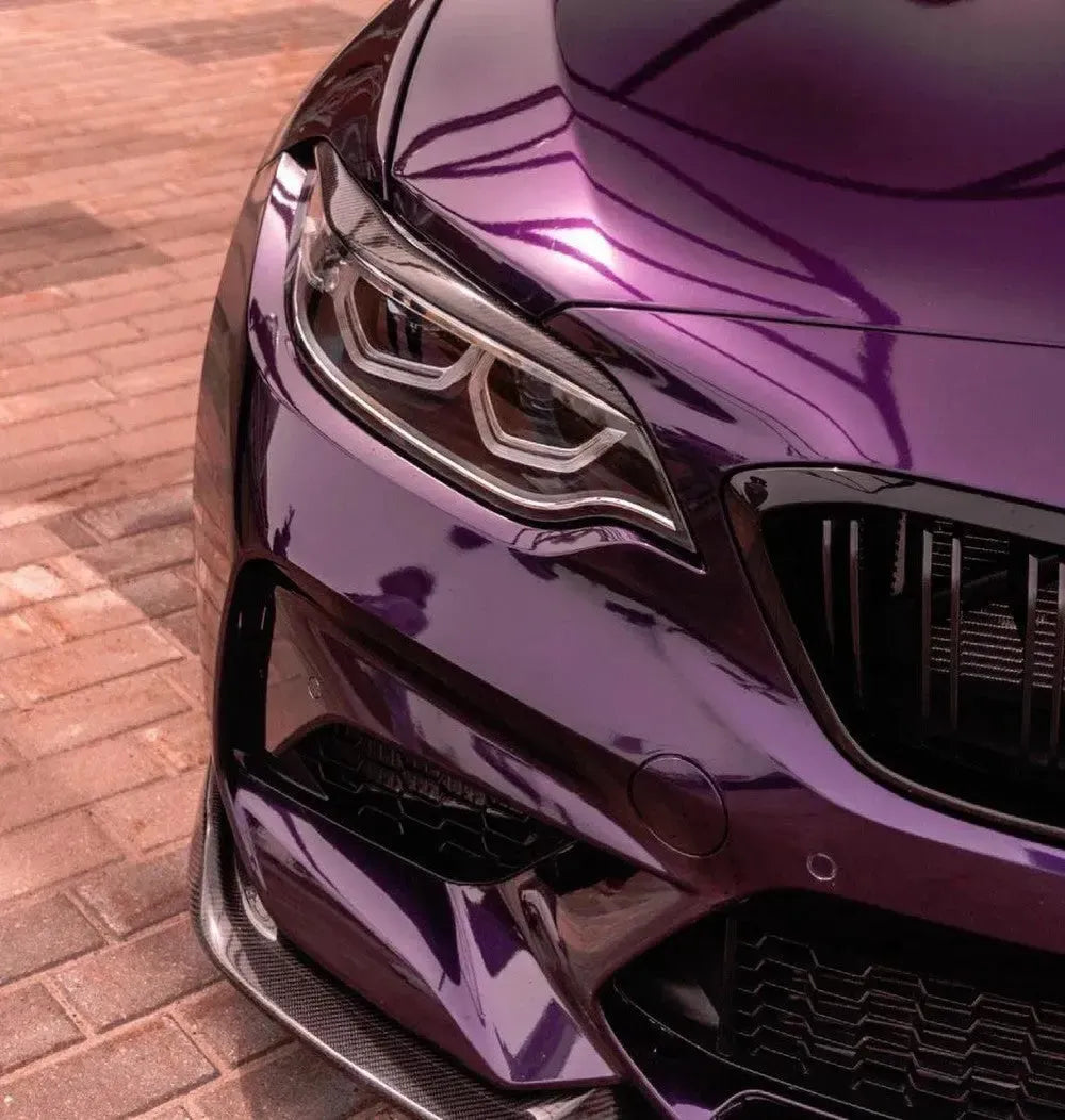 Carbon Fiber Eyelid Headlight Trim - BMW F87 M2 & F22 / F23 2 Series