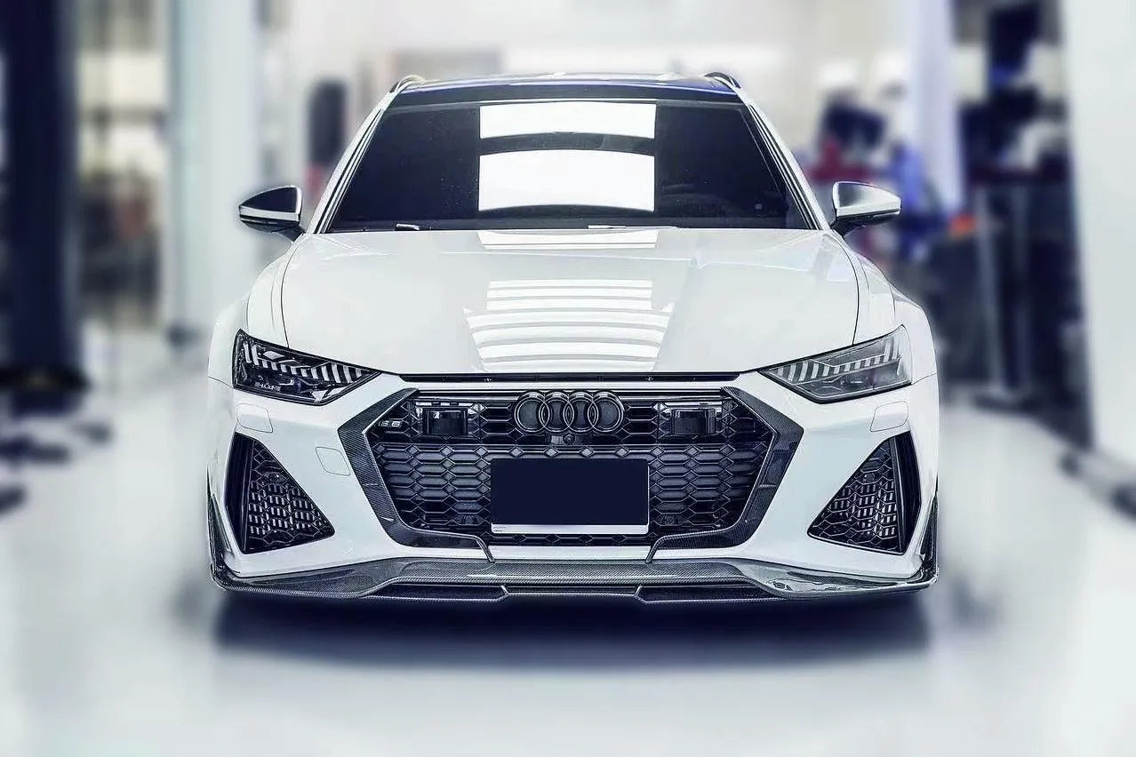 Carbon Fiber Front Bumper Air Vent Trims - Audi RS6 / RS7