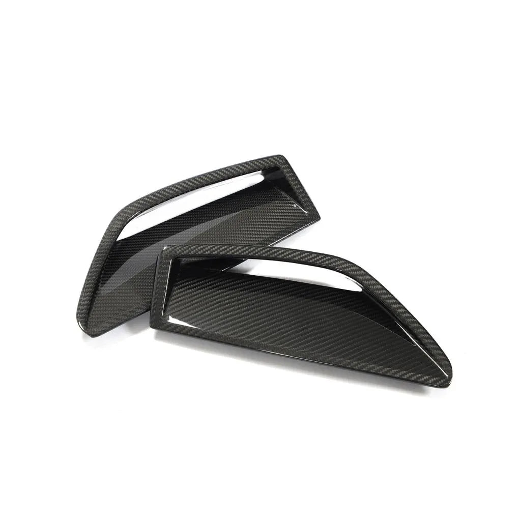 Carbon Fiber Front Bumper Air Vent Trims - Audi RS6 / RS7