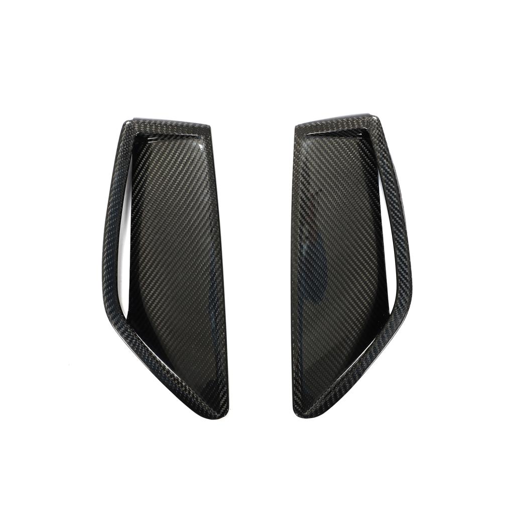 Carbon Fiber Front Bumper Air Vent Trims - Audi RS6 / RS7