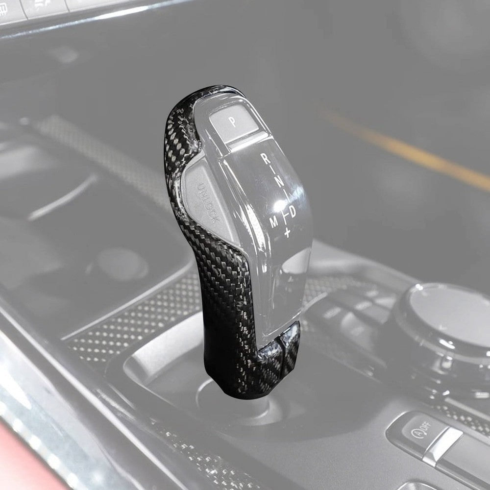 Carbon Fiber Gear Shift Knob Cover - Toyota A90 Supra