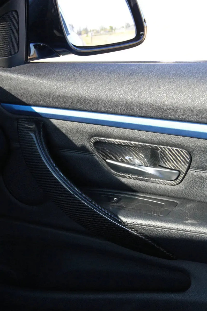 Carbon Fiber Interior Door Bowl Trim Set - BMW F Chassis
