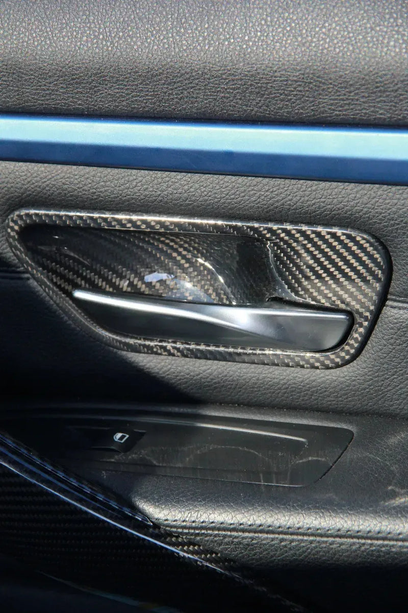 Carbon Fiber Interior Door Bowl Trim Set - BMW F Chassis