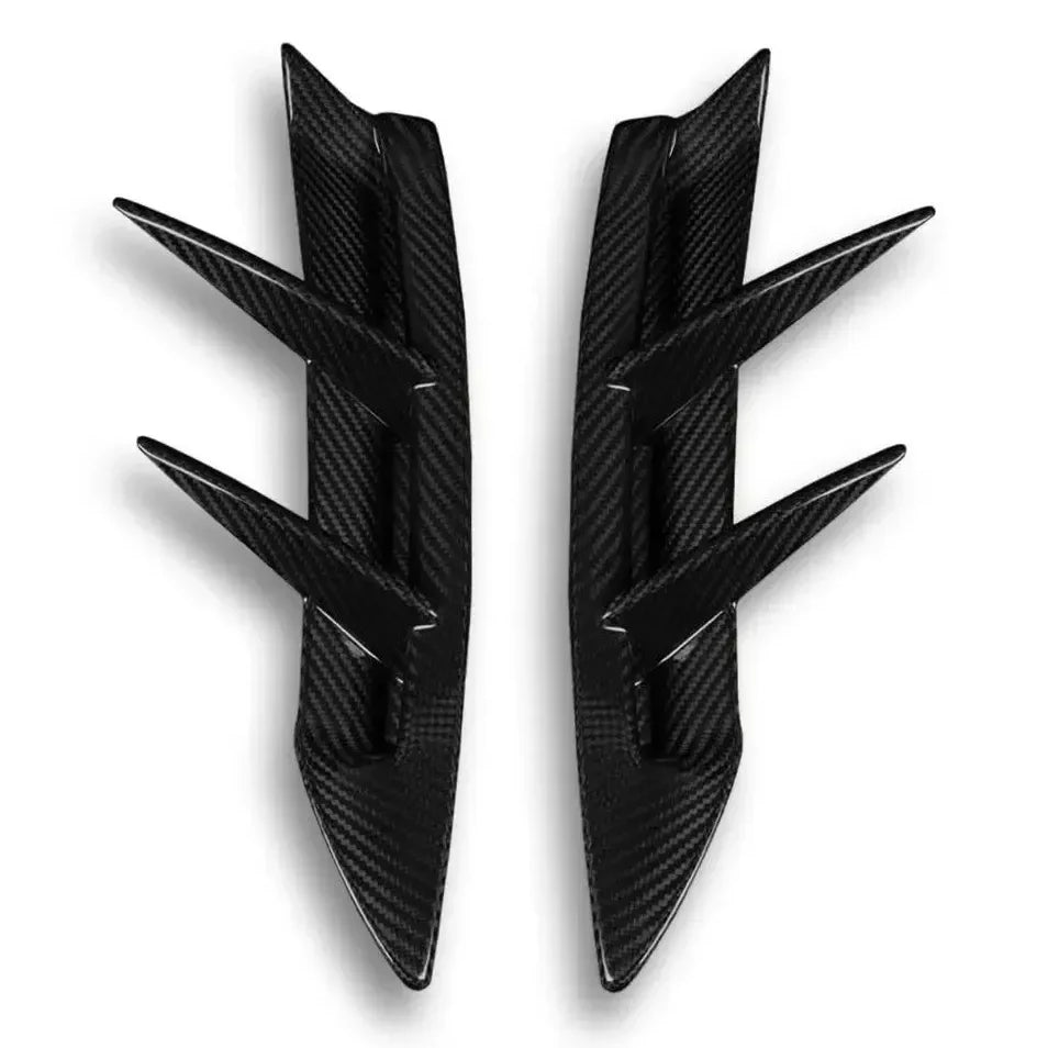 Carbon Fiber Rear Bumper Canards - Toyota A90 Supra