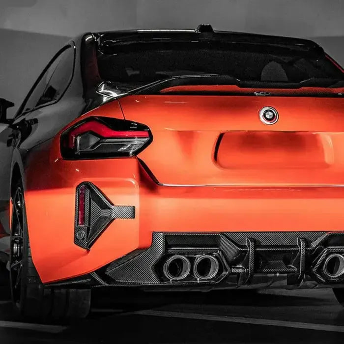 Carbon Fiber Rear Reflector Trim - BMW G87 M2