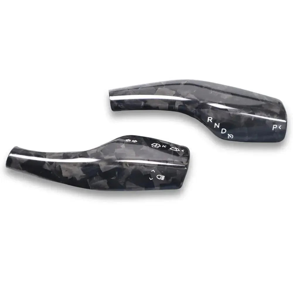 Carbon Fiber Shift Stalk Covers - Tesla Model 3 & Y