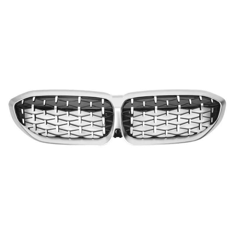 Diamond Style Silver ABS Front Grille - BMW G20 3 Series