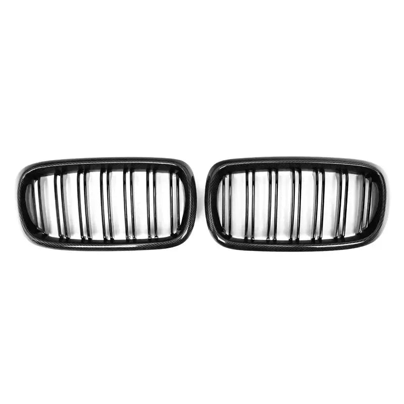 Dual Slat Carbon Fiber Front Grilles - BMW F15 X5 & F16 X6