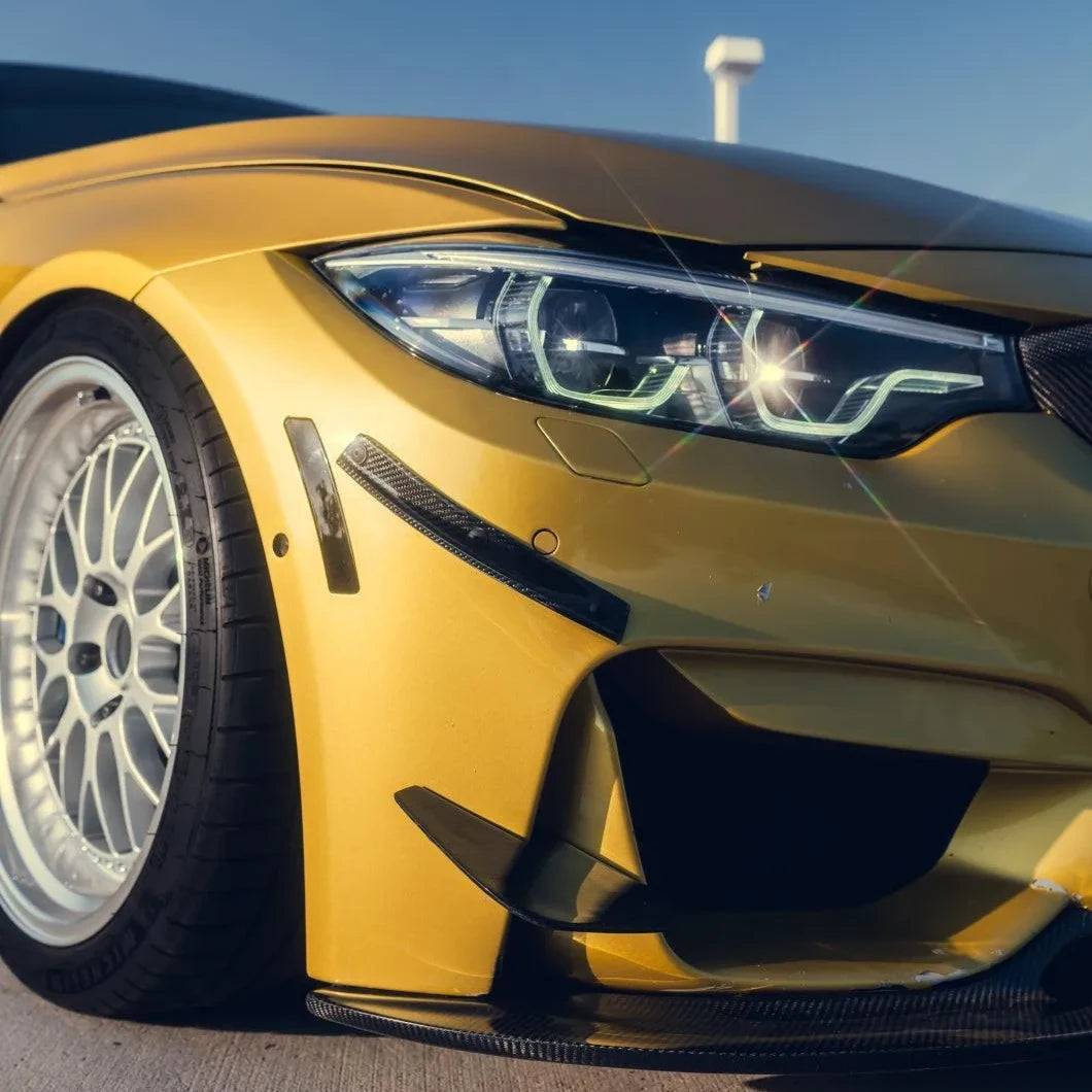 GT4 Style Carbon Fiber Front Canard - BMW F80 M3 & F82 / F83 M4