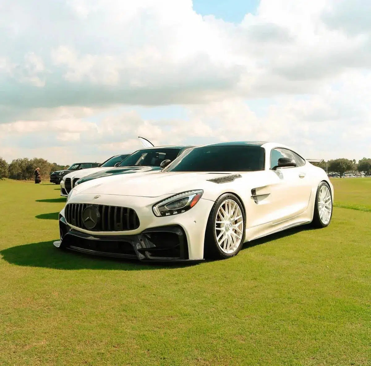 GTR Style ABS Carbon Fiber Front Bumper Mercedes Benz AMG GT GTS