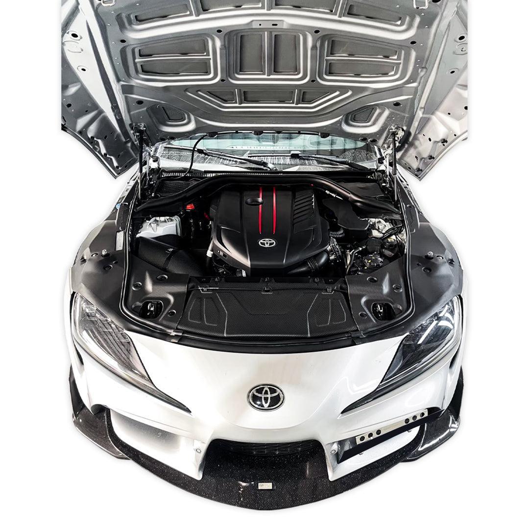 Carbon fiber Engine Bay Cover Set - Toyota A90 Supra