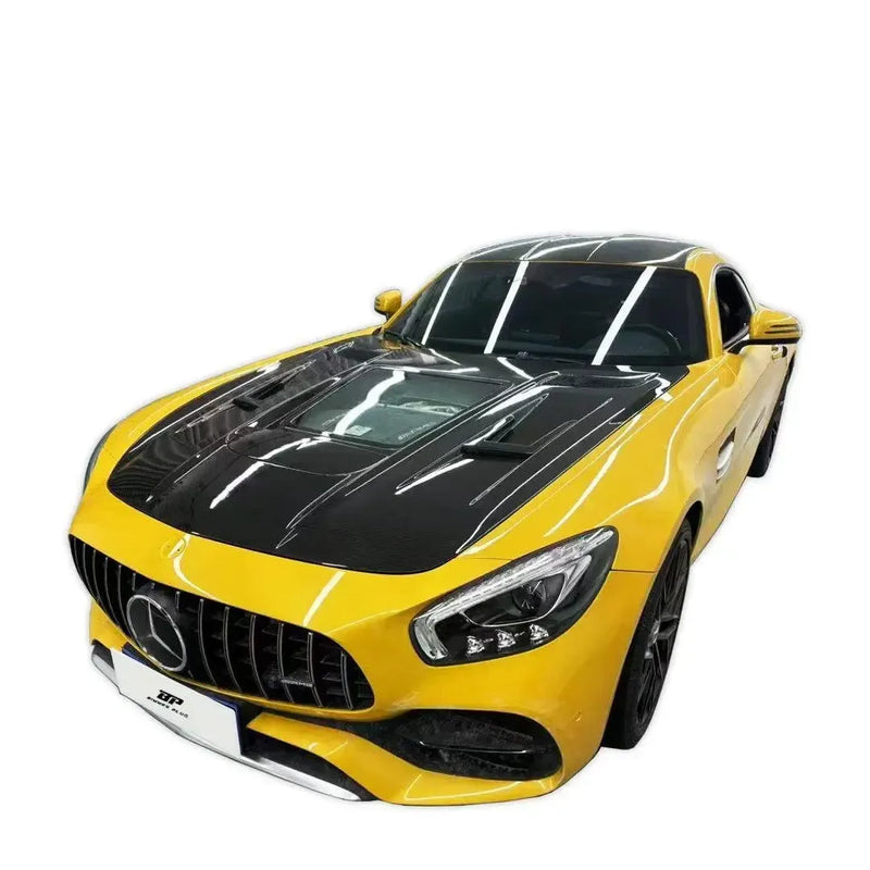 IMP Style Transparent Carbon Fiber Engine Hood - Mercedes Benz AMG GT