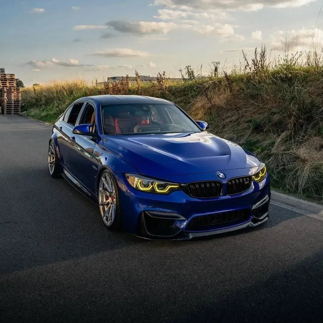 LCI Ikon Style LED Headlights with White/Yellow DRL - BMW F30 3 Series